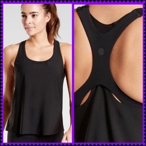 NWT ATHLETA 2-in-1 Ultimate Support Tank Top & Sports Bra Black